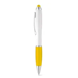 Długopis z metalowym klipsem kolor żółty