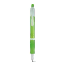 Długopis z uchwytem antypoślizgowym kolor jasno zielony
