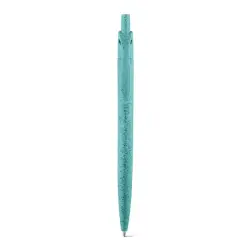 Długopis, włókno ze słomy pszenicznej i ABS kolor błękitny