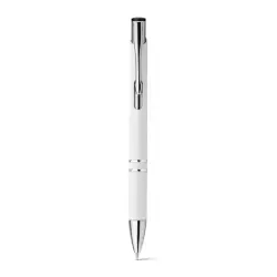 Długopis z metalowym klipsem kolor biały