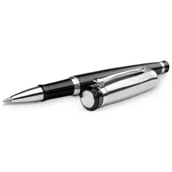 Zestaw pióro kulkowe i długopis, metal kolor srebrny
