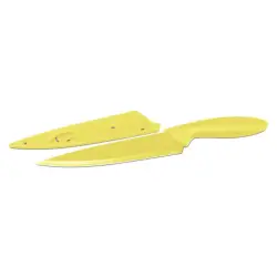 Nóż kuchenny ze stali nierdzewnej kolor żółty