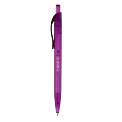 Długopis z klipsem kolor purpurowy