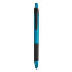 Długopis o metalowym wykończeniu kolor błękitny