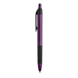 Długopis o metalowym wykończeniu kolor purpurowy