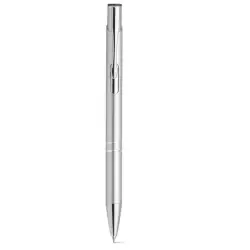 Zestaw długopis i ołówek automatyczny, metal kolor srebrny