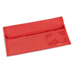 Podróżna torba na dokumenty kolor czerwony