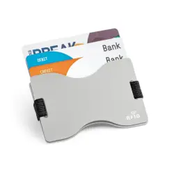Etui na karty z systemem RFID kolor srebrny