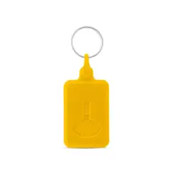 Brelok w kształcie monety do wózka w supermarkecie kolor żółty