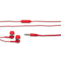 Słuchawki z mikrofonem kolor czerwony