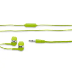 Słuchawki z mikrofonem kolor jasno zielony