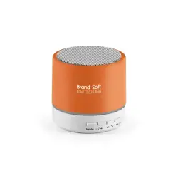 Przenośny głośnik z mikrofonem kolor pomarańczowy