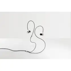VIBRATION Słuchawki z mikrofonem kolor srebrny