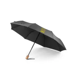 Składany parasol rPET kolor czarny