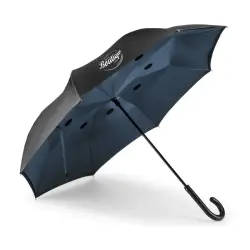 Odwrotnie otwierany parasol kolor granatowy