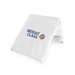 Bawełniany ręcznik sportowy kolor biały