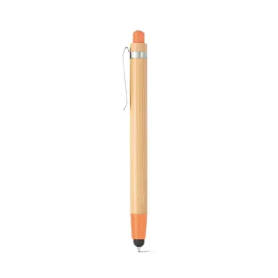 Bambusowy długopis kolor pomarańczowy