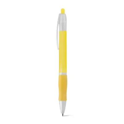 Długopis z uchwytem antypoślizgowym kolor żółty