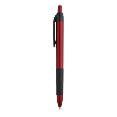 Długopis o metalowym wykończeniu kolor burgund
