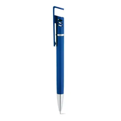 Długopis o metalowym wykończeniu kolor szafirowy