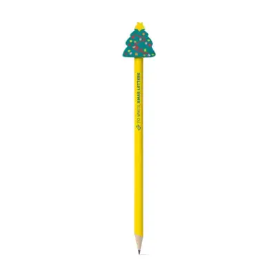 Świąteczny ołówek kolor żółty