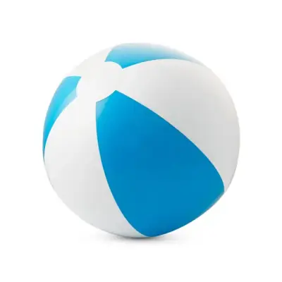 Dmuchana piłka plażowa kolor błękitny