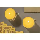 Zestaw świec HANNI kolor żółty