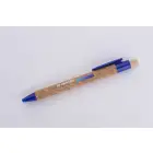 Korkowy długopis KORTE - niebieski