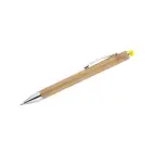 Touch pen bambusowy TUSO - kolor żółty