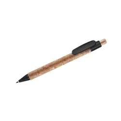 Korkowy długopis KORTE - czarny