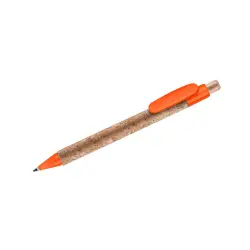 Korkowy długopis KORTE - pomarańczowy