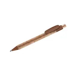 Korkowy długopis KORTE - brązowy