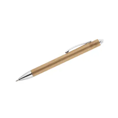 Touch pen bambusowy TUSO - kolor biały