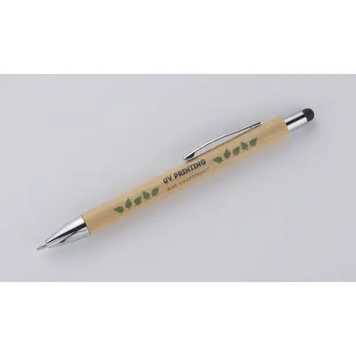 Touch pen bambusowy TUSO - kolor czarny