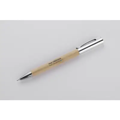Długopis bambusowy LENO kolor srebrny
