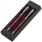 Zestaw piśmienniczy ołówek i długopis - kolor czerwony