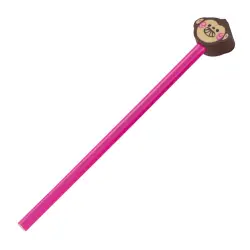 Ołówek z gumką - kolor różowy