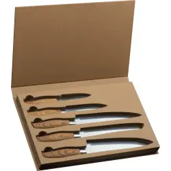 Zestaw noży kuchennych - kolor szary