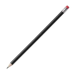Ołówek z gumką - kolor czarny