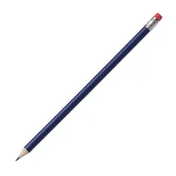 Ołówek z gumką - kolor niebieski