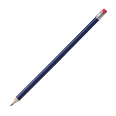 Ołówek z gumką - kolor niebieski