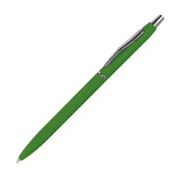 Długopis metalowy - gumowany - kolor zielony