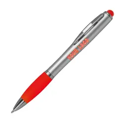 Długopis z podświetlanym logo - kolor czerwony