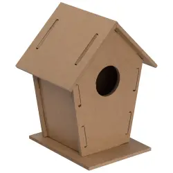 Domek dla ptaków - kolor beżowy