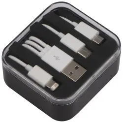 Zestaw przejściówek USB - C, MICRO, IPHONE - kolor czarny
