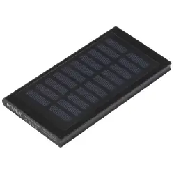 Power bank 8000 mAh - solarny - kolor czarny