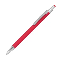 Długopis metalowy do ekranów dotykowych - kolor czerwony