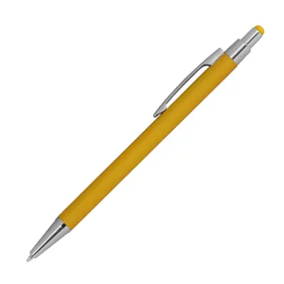 Długopis metalowy do ekranów dotykowych - kolor żółty