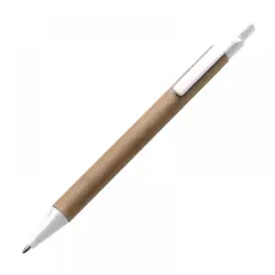 Długopis tekturowy - kolor biały
