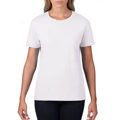 T-shirt damski S Premium (GIL4100) - kolor biały